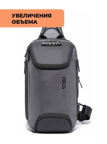 Картинка рюкзак однолямочный Bange BG-7082 Grey - 3