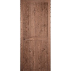 Купить Межкомнатная дверь массив дуба Легно 4 дуб морёный глухая