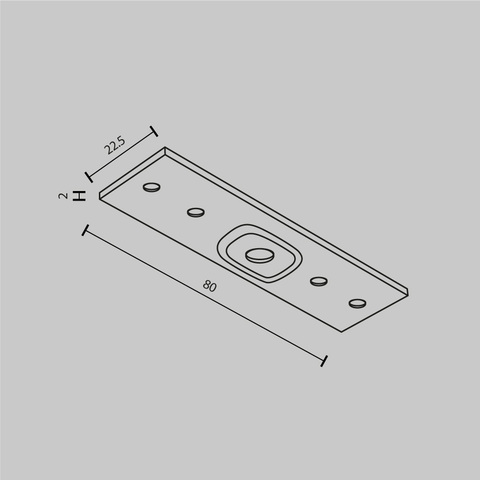 Комплектующие для накладной трековой системы Maytoni Accessories for tracks exility TRA034C-21W