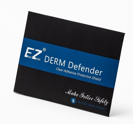 Восстанавливающая пленка 10*15 см (5шт) EZ  Derm Defender Tattoo в индивидуальной упаковке