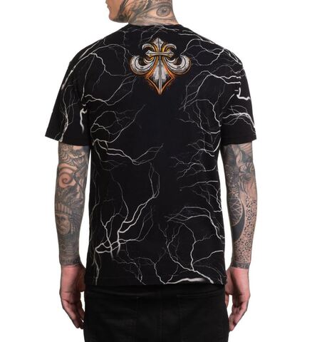Affliction | Футболка мужская Cosmic Inferno Tee A26787 сзади