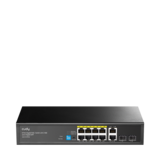 Cudy - Коммутатор с 10 гигабитными портами (8 портов PoE+) и 2 портами SFP GS1010PS2