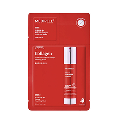 Medi-Peel Red Lacto Collagen 3000 Shot Serum 2 Step Mask маска для упругости и сияния кожи