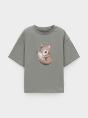 фуфайка  для девочки  КР 302902/хаки 6206 к663