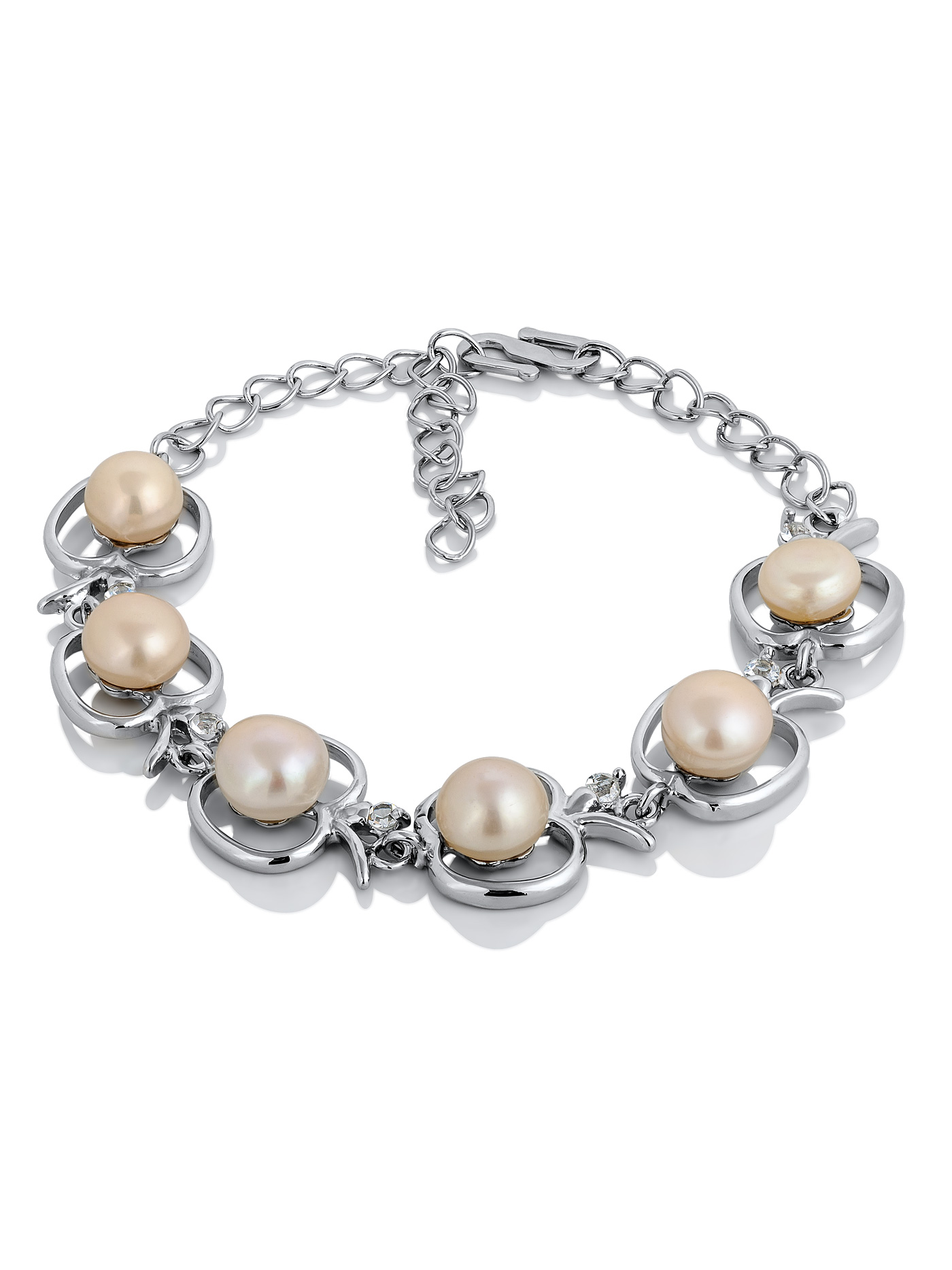 Браслет с жемчугом речным