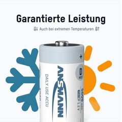 Аккумулятор D/NiMH ANSMANN MaxE 1.2V 5000mAh