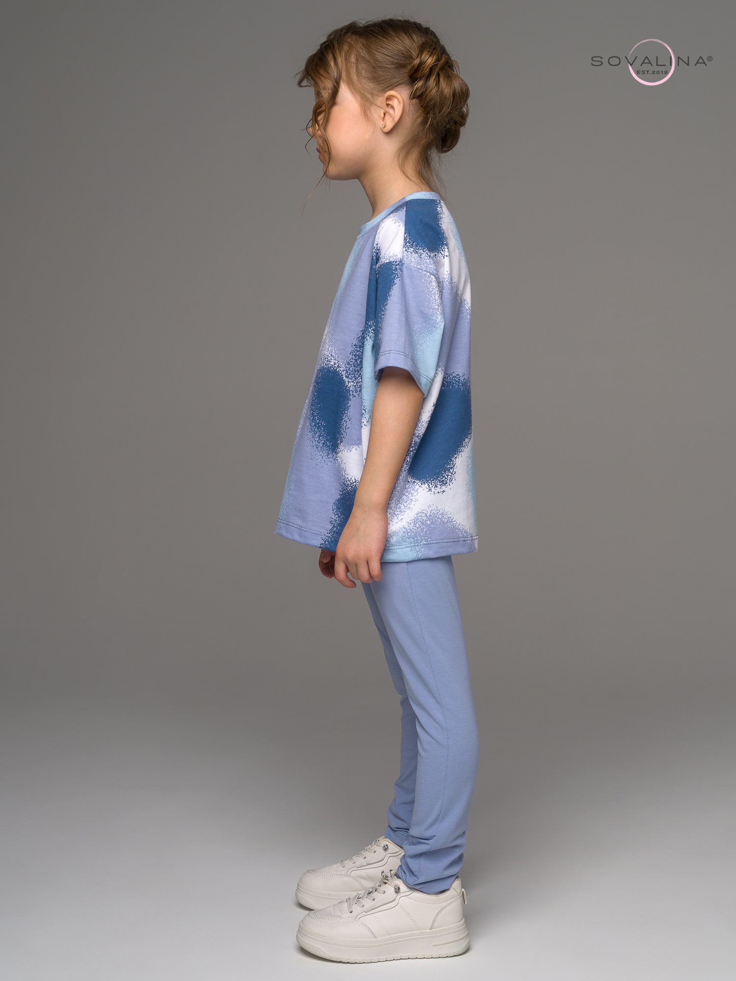 Костюм Мун краска индиго-голубой