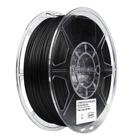 Пластик для 3D-печати eSUN PET-CF, 1,75 мм, 1 кг, чёрный, PET-CF175B1TZ1