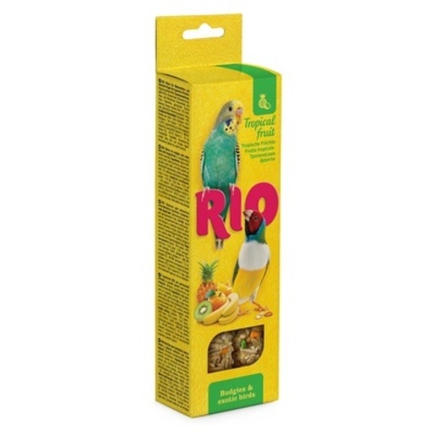 RIO палочки для волнистых попугайчиков и экзотов с тропическими фруктами 2х40г