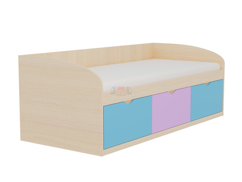Кровать детская №8 с тремя ящиками детская (ЛДСП)