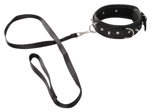 Черный ошейник Collar and Leash с поводком - Orion 24930041001