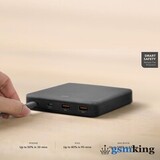 Uniq Surge Mini 100W 4-USB Charging Station Duo Type-C PD & QC 3.0 Gray