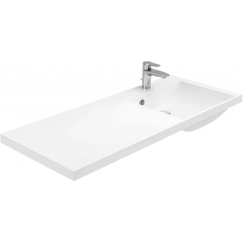 Aquanet Нота 239568 Раковина-столешница, цвет: белый