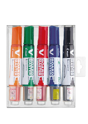 Pilot Board Master Набор маркеров для белых досок, 5 цветов