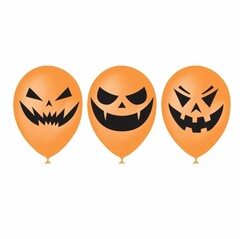 Шар воздушный 12" Страшные тыквы, надут гелием