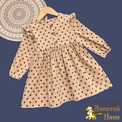 Платье вельвет девочке (4-7) 251030-F1091