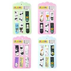 
          Набор магнитных закладок, Alingar, 120х20 мм, "Коты"(с надписями), 6шт. европодвес