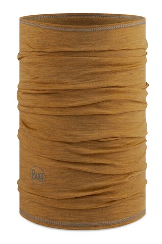 Картинка шарф-труба Buff Wool lightweight Solid Mustard - 1