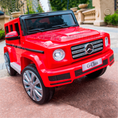 Электромобиль детский "Mercedes-Benz G500" 12V, красный