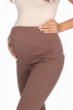 Утепленные брюки для беременных 15308 шоколад