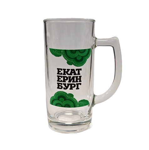 Урал Сувенир - Екатеринбург кружка пивная №0002 ЕКАТ малахит