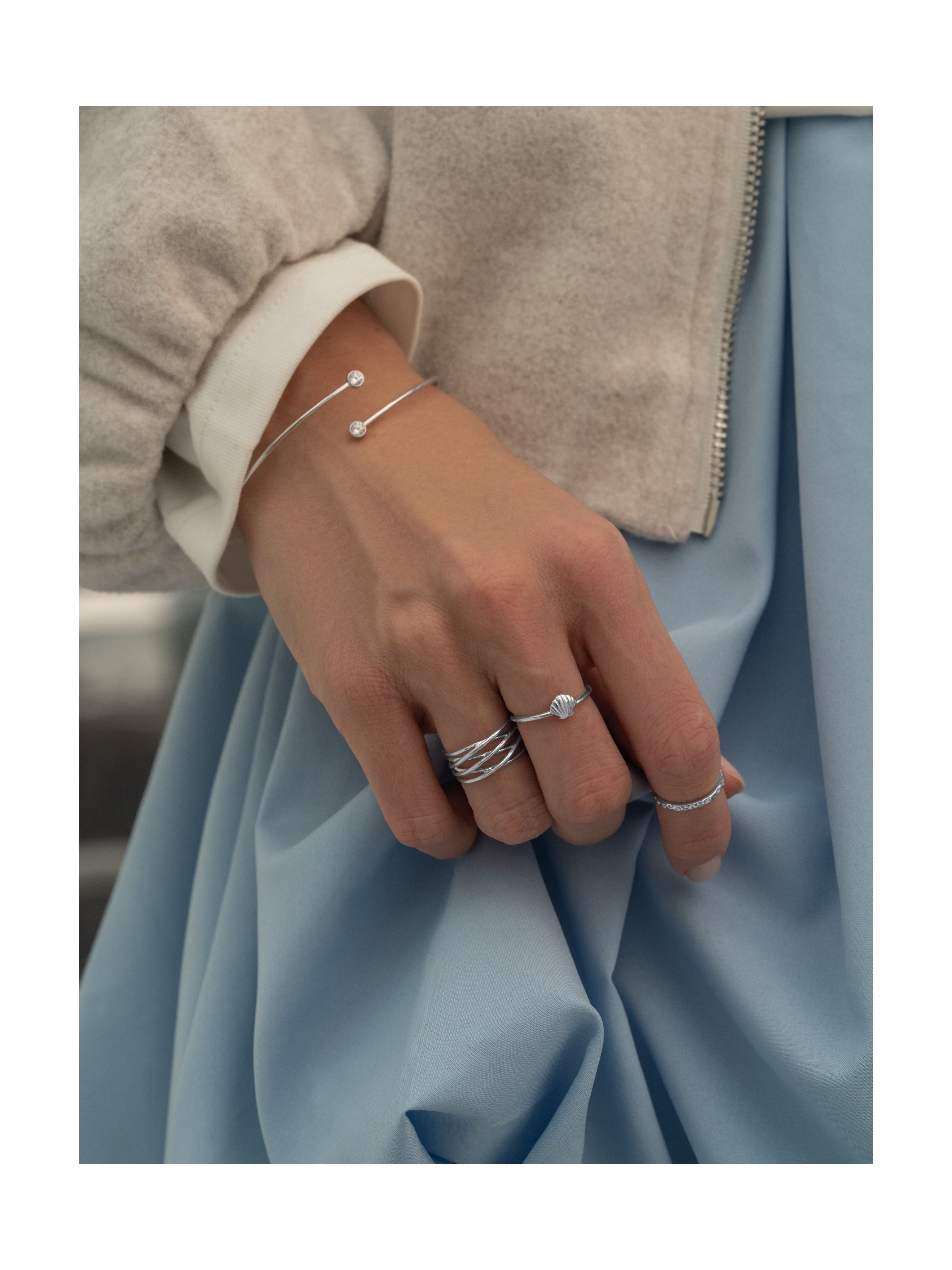 Кольцо Ракушка mini