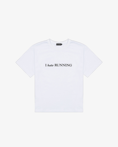 Футболка Postaments Hate Run белая