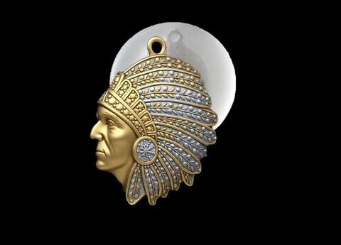 Силиконовый молд Индеец