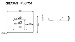 Умывальник мебельный 