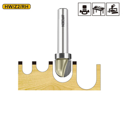 Фреза торцевая радиусная с подшипником, D=16 мм, I=9.5 S=8x38 Z=2, R=8 мм Arden 219835