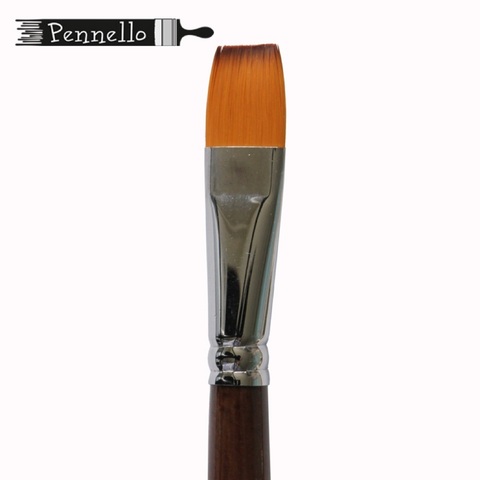 кисть Pennello DELUXE синтетика плоская №20, длинная ручка