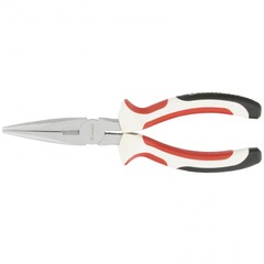 17189 Длинногубцы White Nickel, 180 мм, прямые, никелированн