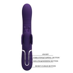 Фиолетовый вибратор-кролик Ridgely - 22,6 см. - 