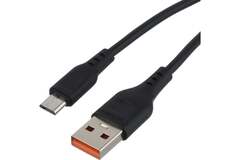 Кабель GoPower GP01M-2M USB (m)-microUSB (m) 2.0м 2.1A черный