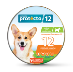 Protecto неотерика ошейник для средних собак от блох и клещей 2шт