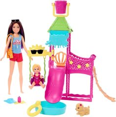 Игровой набор Barbie с куклой Барби и аквапарком