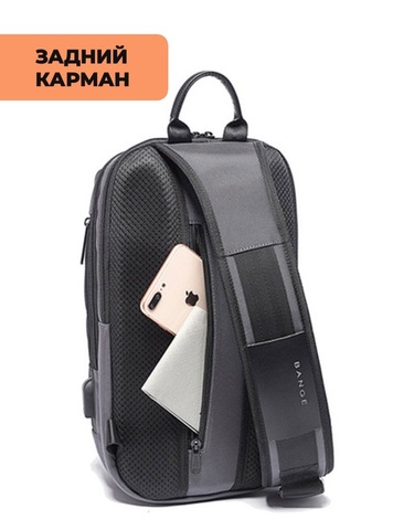 Картинка рюкзак однолямочный Bange BG-7082 Grey - 4