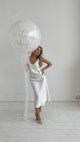 Шар Wedding day новосибирск | Wonderball-project.ru