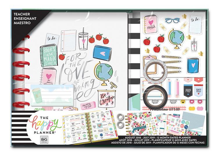 Набор для планирования учебы 2018 - 2019 Classic Happy Planner® Box Kit - 19,3 х 24,3см. - - Love of Learning - Teacher