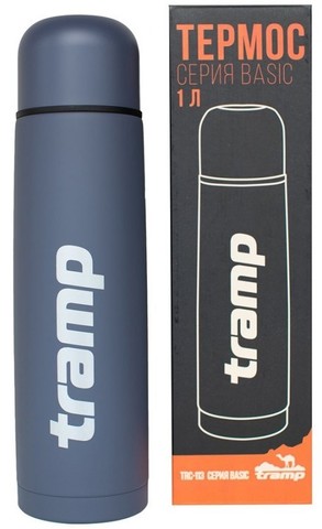 Картинка термос Tramp basic 1 серый - 1