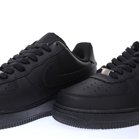black air forces 1 size 6