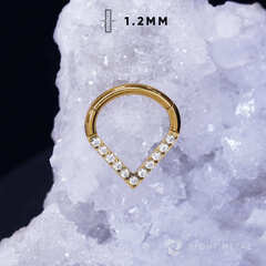 Кликер Drop Crystal PVD Yellow 1.2мм