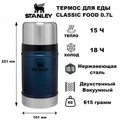 Термос для еды Stanley Classic  0.7 L Синий