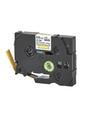 Кассета с лентой S'OK by Sakura Printing HSe-621 для Brother,  черный на желтом, 9мм, 1.5м , наклейка