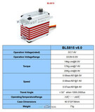 Сервопривод KST BLS815 HV (20 кг/см, 0.07 сек/60°, 73г)