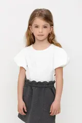 блузка  для девочки  КР 302586/сахар к501