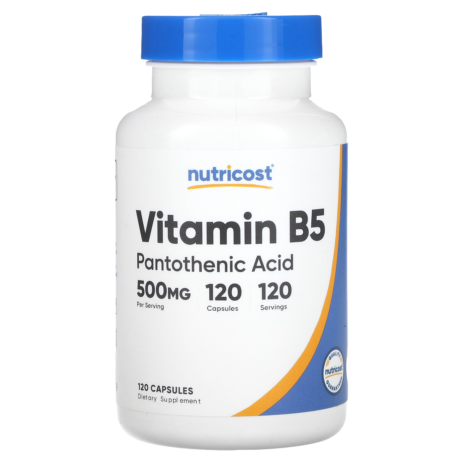 Nutricost, витамин B5, 500 мг, 120 капсул NCS-67491 – купить за 2 554 ...