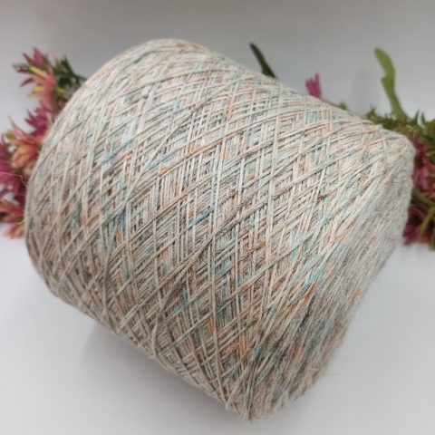 Chantecler Seta Soft Меринос с шёлком в фактуре шнурка Персиковый меланж