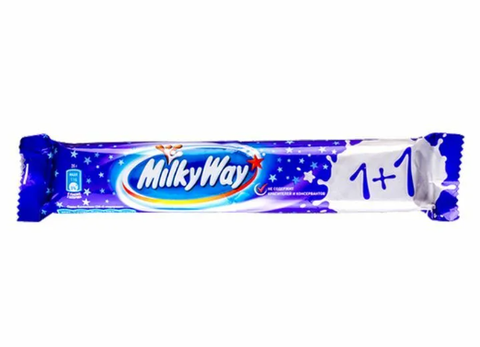 Батончик шоколадный Milky Way с суфле покрытый молочным шоколадом 52г