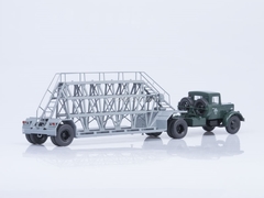 MAZ-200V with semitrailer NAMI-790 green-gray Start Scale Models (SSM) 1:43